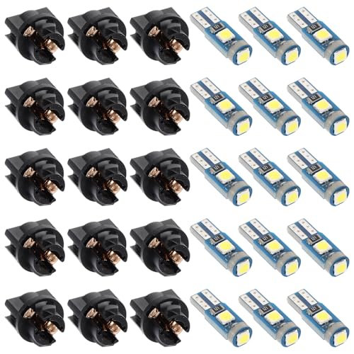 Bombillas LED T5 para viajar de noche con total claridad en el cuadro de instrumentos