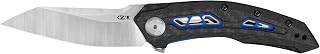 Zero Tolerance Original 0762, CPM 20CV Reverse Tanto Pocketknife, 3.4-in. Blade, Manual KVT Ball Bearings Opening, Sub Frame Lock, Multicolor, 100% Cotton Jersey