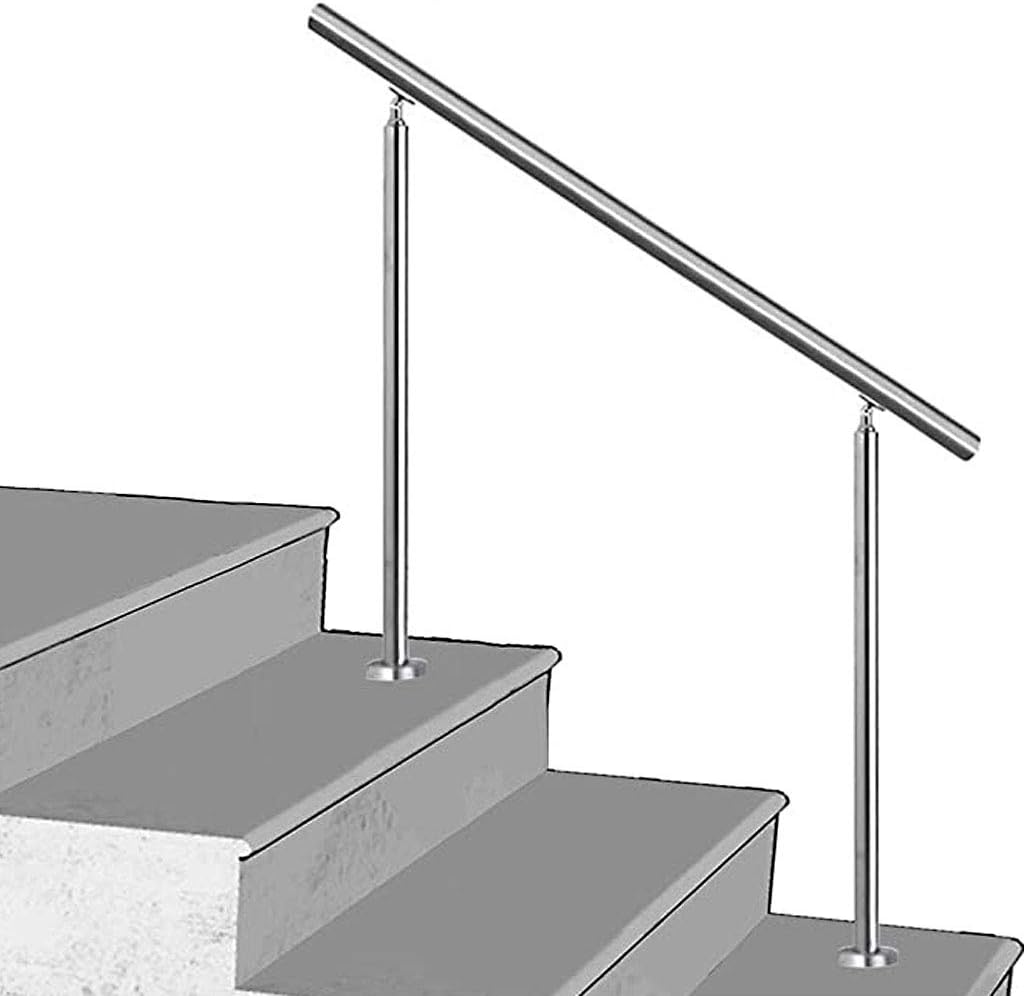 Stair Banister Handrail for Outdoor Steps Complete Kit