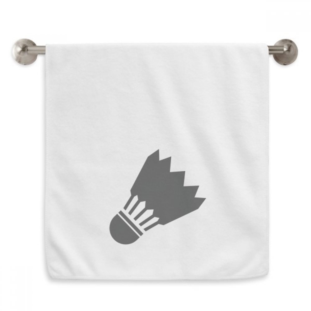 Serviette badminton géométrique blanche de 13x29 pouces