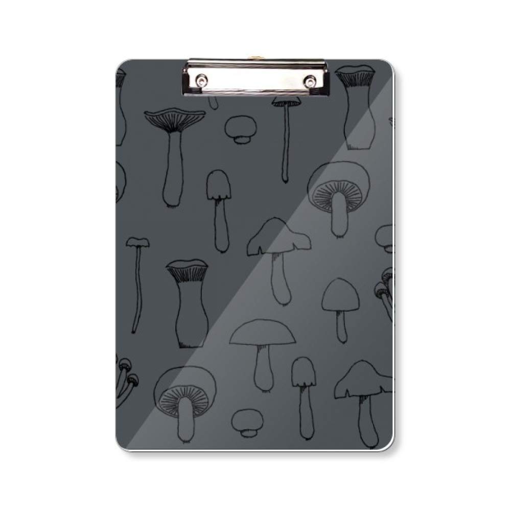 Illustration champignon mignon sur plaque arrière A4 rigide durable - 5