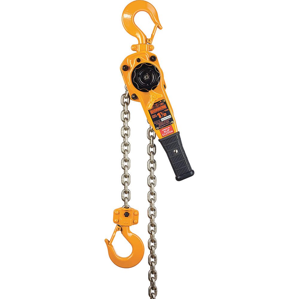 Harrington LB Series Steel Lever Hoist with Slip Clutch, 10.4
