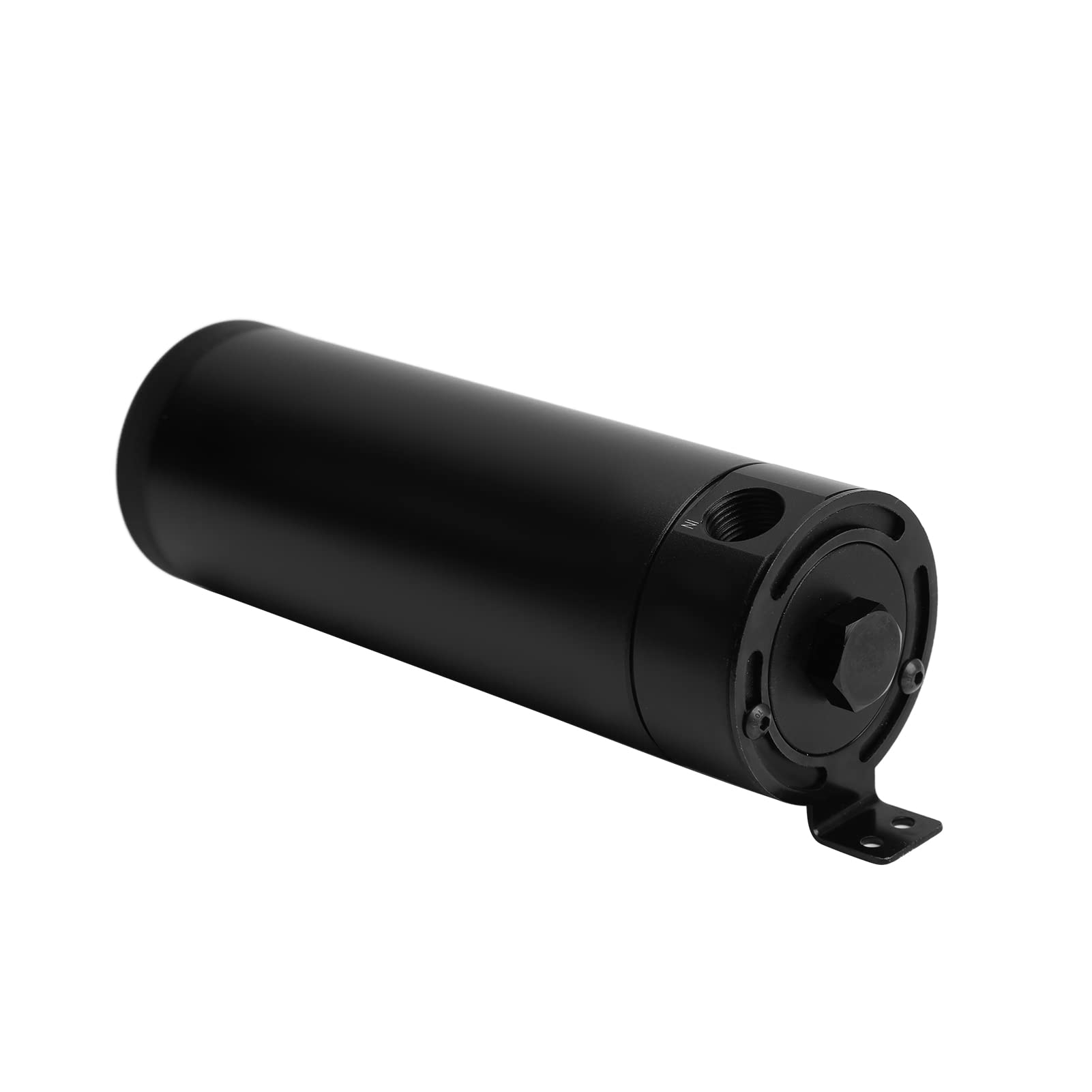 TOPINCN Separador de aceite de aire del motor del tanque colector de aceite Universal de alta calidad con filtro de ventilación para entusiastas del automóvil Color Metal 1 paquete