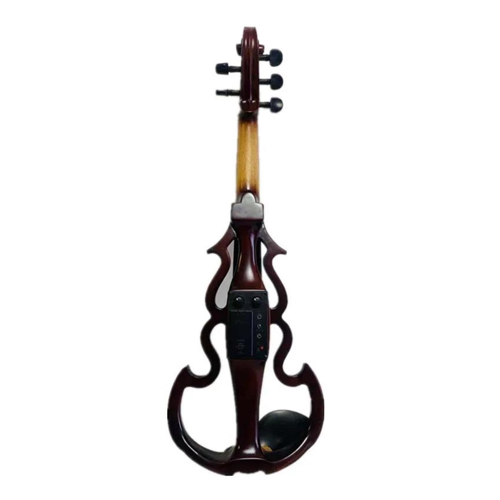 Violini Violino elettrico 4/4 a 5 corde scuro corpo e tastiera in legno massello di ebano