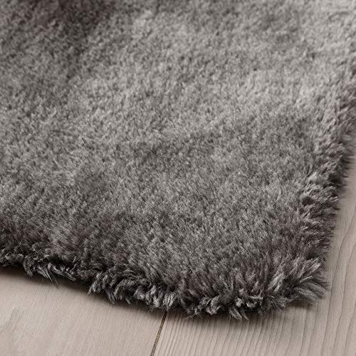 Tapis gris TOFTLUND 55 x 85 cm petite descente de lit synthétique - 3
