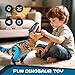Large Dinosaur Toys for Kids 3-9, Big Dinosaur Tyrannosaurus rex Figure Toy Belly Storage, Gliding Wheels, Lights Sounds & Mist Spray – T-Rex That eats Toy for Boys Gift.. (Dark blue) (Dark Blue)