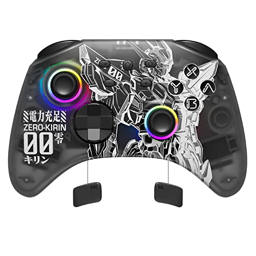 Mytrix Kirin Wireless Switch Pro Controller for Switch/Switch Lite/OLED, Bluetooth Wireless Controllers for Switch with Vibration, Motion, Turbo and LED Light