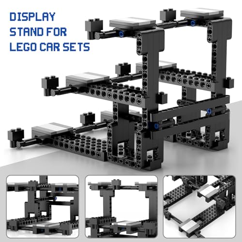 Image of Display Stand for Lego Speed Champion Cars, 3-Layer Display Stand Building Set Holds 6 Cars & Divers, Compatible with 76917, 76908, 76918, 76915, 76914, 76907, 76901, 76902 & More