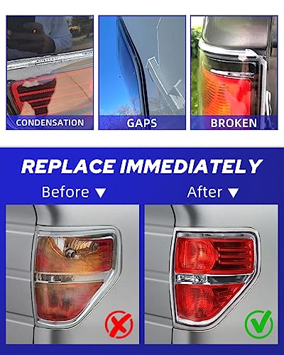 Autoone F150 Tail Light Assembly Rear Lamps Replacement For 2009 2010 2011 2012 2013 2014 Ford F-150 Passenger Side(Rh) #TOP1