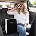 Cooluli 10L Mini Fridge for Bedroom, Car, Office Desk & Dorm - Portable Thermoelectric Cooler & Warmer for Food, Drinks, Skincare - AC/DC Refrigerator with Glass Front, Black