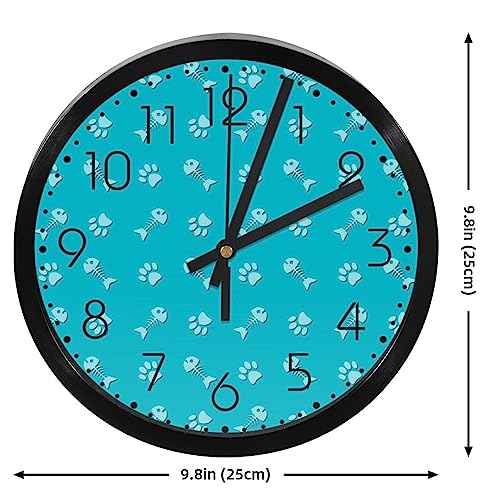 Horloge murale patte de chien déco pour habiller le salon d'une touche moderne