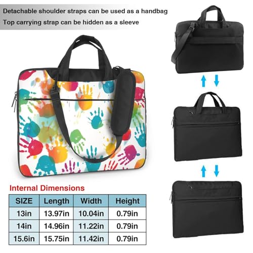 Maletín de hombro para laptop unisex 15.6 pulg miniatura 2