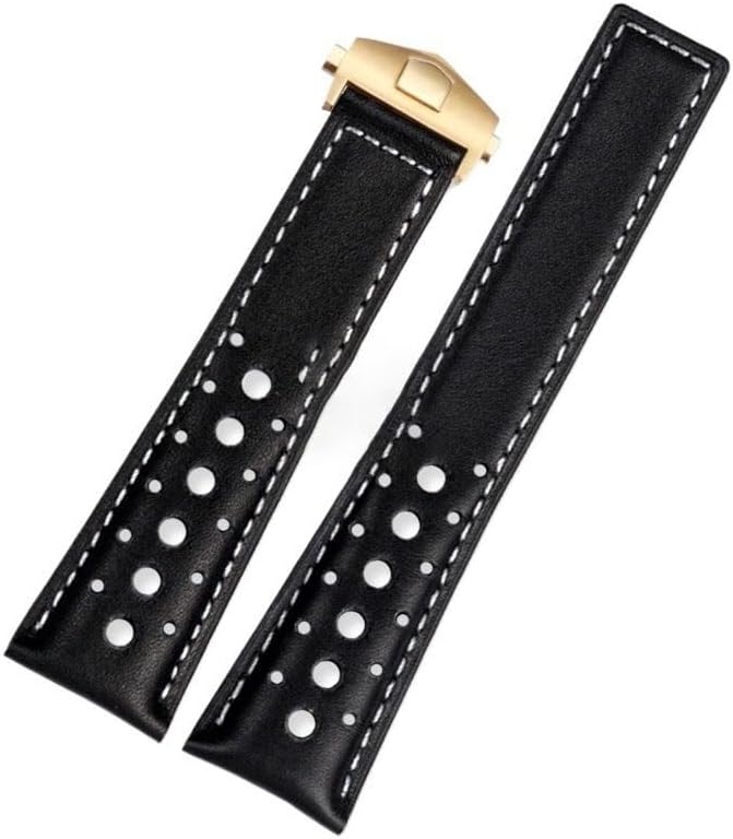 Breathable Cowhide Leather Watch Strap For TAG Heuer Monaco CAW2211P CBL2115