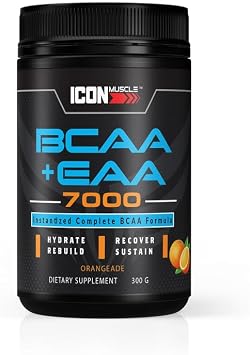 BCAA + EAA | Essential Amino Acid | Branch Chain Amino Acids | Supplement Powder | Muscle Recovery | Hydration | Post Workout | Muscle Strength | Men & Women | 30 Servings