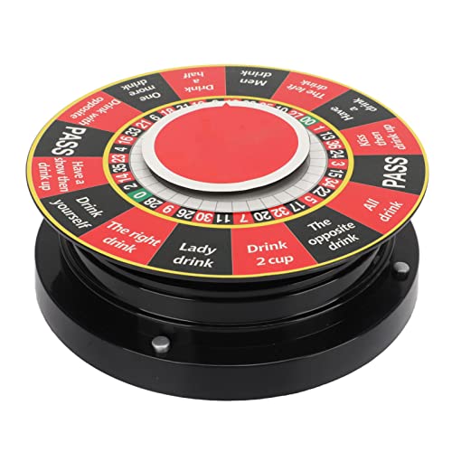 Leapiture Prize Wheel Roulette Wheels Spinning Prize Wheel Electric Roulette Game Wheel for Bar Parties