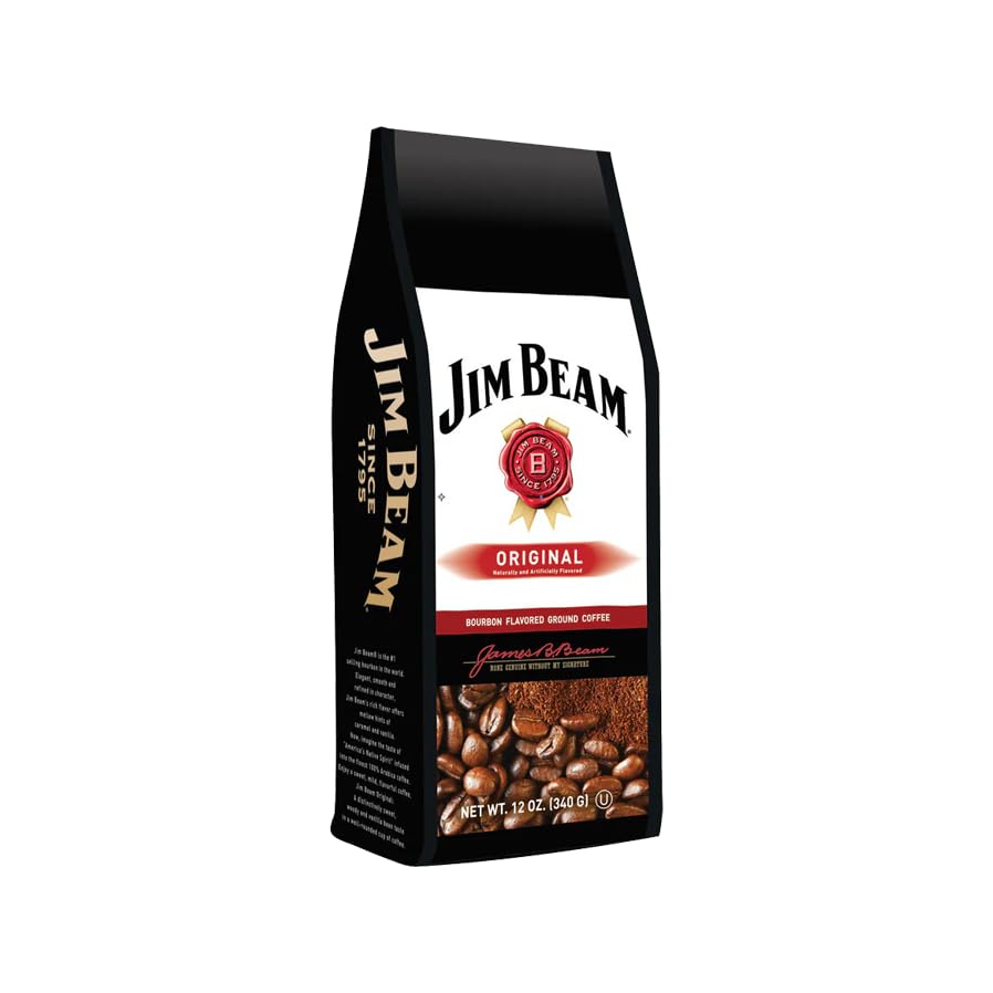 Original Bourbon Flavored Ground Coffee 2-Pack (2 x 12oz Bags) – Rich, Smooth Roast with Warm Oak Finish