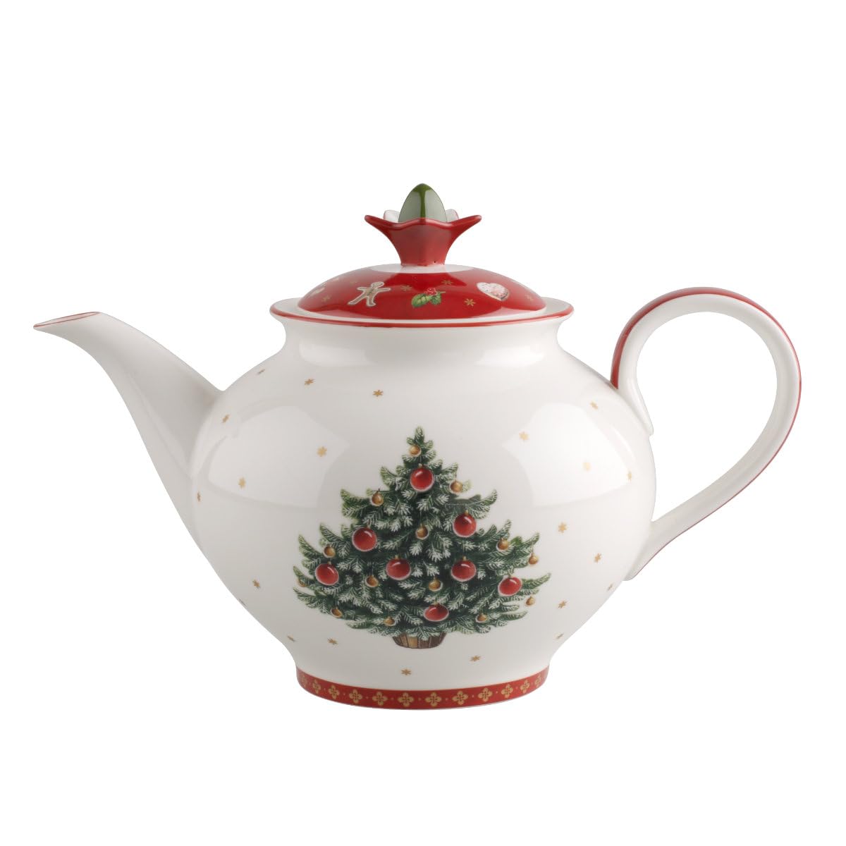Villeroy & Boch Dzbanek do herbaty, porcelana, czerwony, 1600 mililitrów, porcelanowa pokrywka, 177 x 167 cm
