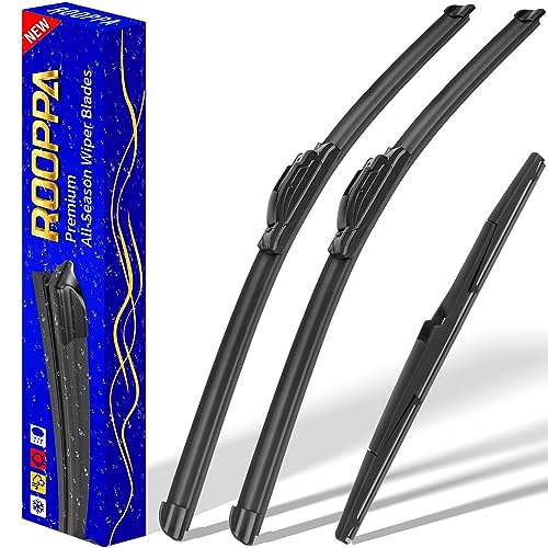 Image of 3 wipers Replacement for 2010-2015 Lexus RX450h /2010-2015 Lexus RX350, Windshield Wiper Blades Original Equipment Replacement - 26 inch /22 inch /16 inch (Set of 3) U /J HOOK