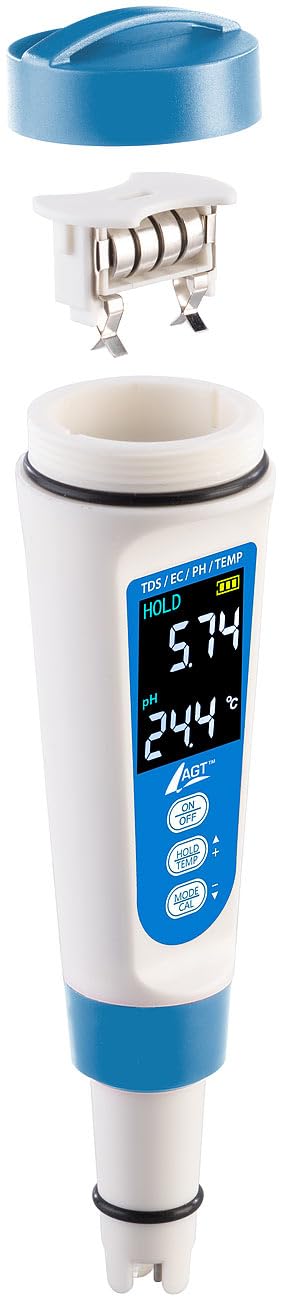 Digitales 4in1-Wasserqualitäts-Messgerät pH Tester mit LCD-Display IP55 für Pool