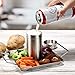 Beer Can Chicken Holder Stainless Steel Roaster Rack Includes Metal Canister and Drip Pan for Oven or Grill Smoker, Dishwasher Safe