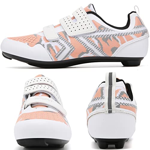 Image of Unisex Cycling Shoes Compatible with Peloton Indoor Riding Road Bicycle with Delta Cleats Outdoor Pedal Bike Shoes