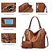 TANTOMI Tote Handbags for Women Brown Hobo Handbags Purse and Handbags Shoulder Crossbody Bags for Work Travel Everyday