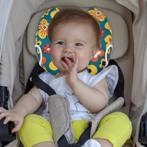 Image of XIGGA Baby Travel Pillow Soft and Comfortable Banana-Shaped, Adjustable Size Stroller Car Pillow Suitable for Boys and Girls.
