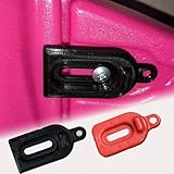 Door Latch Lock Upgraded Version Fits All for Little Tikes Cozy Coupe Cars & Trucks ， Better Lock，Secure Lock to Prevent Door from Opening (red+Black)