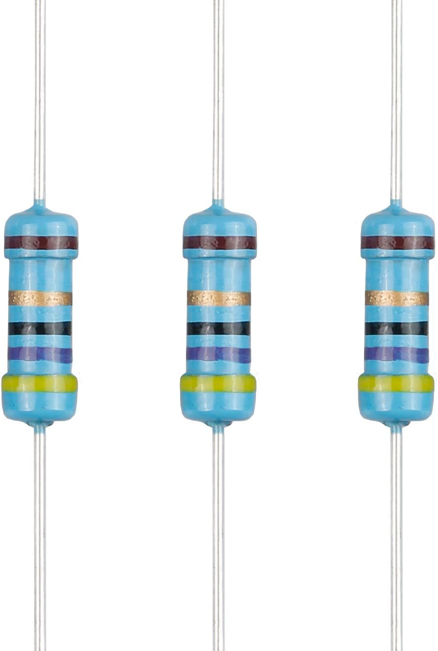 100pcs 47 ohm Resistor 1/2w (0.5Watt) ±1% Tolerance Metal Film Fixed Resistor, Multiple Values of Resistance Optional