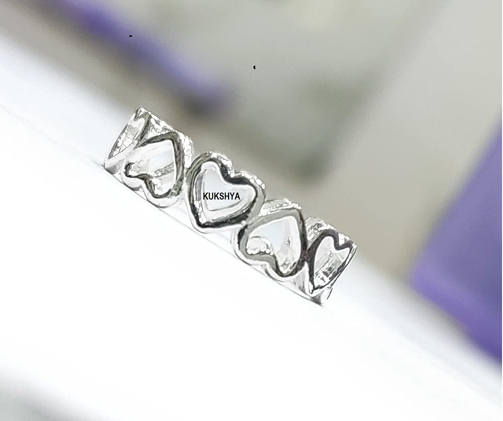 925 Sterling Silver HEART Toe Ring (Bichhiya) - JEWELLERS Exclusive