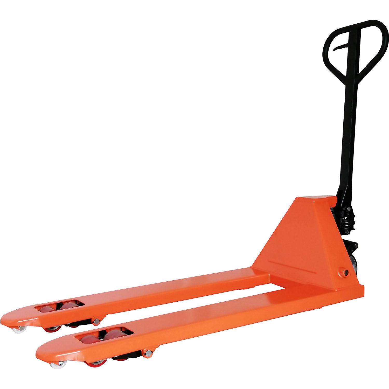 eurokraft | Handhubwagen | Tragfähigkeit 2500 kg | Lastrollen Polyurethan | Tandem