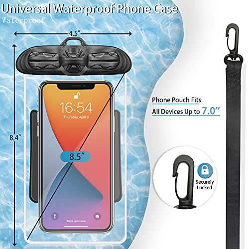 image for JYSDCXC Waterproof Phone Pouch - 2 Pack Universal IPX8 Water Proof Cel