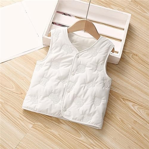 Toddler Baby Girls Fleece Vest Thick Fluff Button Sleeveless V-Neck Jacket Fall Winter Warm Solid Outwear2