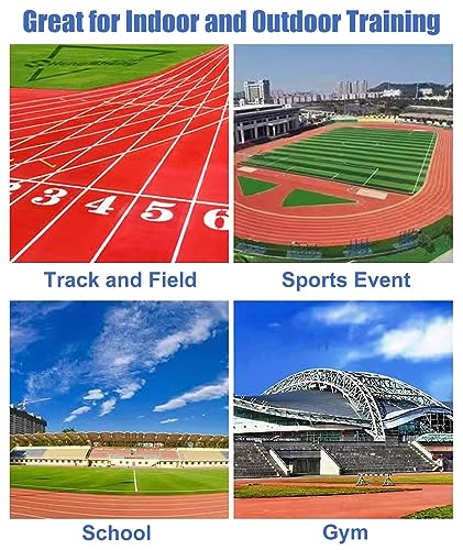 Juego de 5 vallas de entrenamiento profesional de acero para deportes al aire libre y saltos de fitness