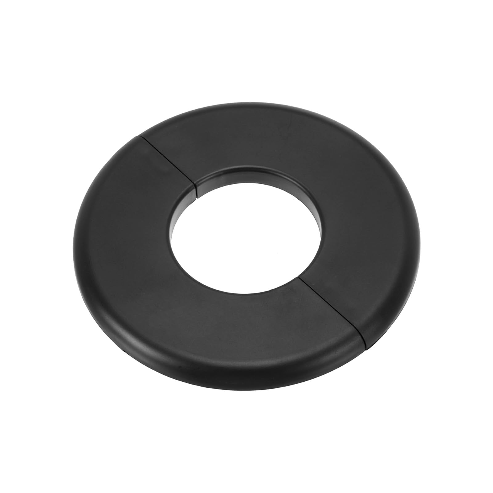 PATIKIL Kołnierz ścienny 44 mm, ABS okrągły samoprzylepny rozeta klamry, osłona rury wodnej do kuchni, łazienki, armatury, kranu, czarna