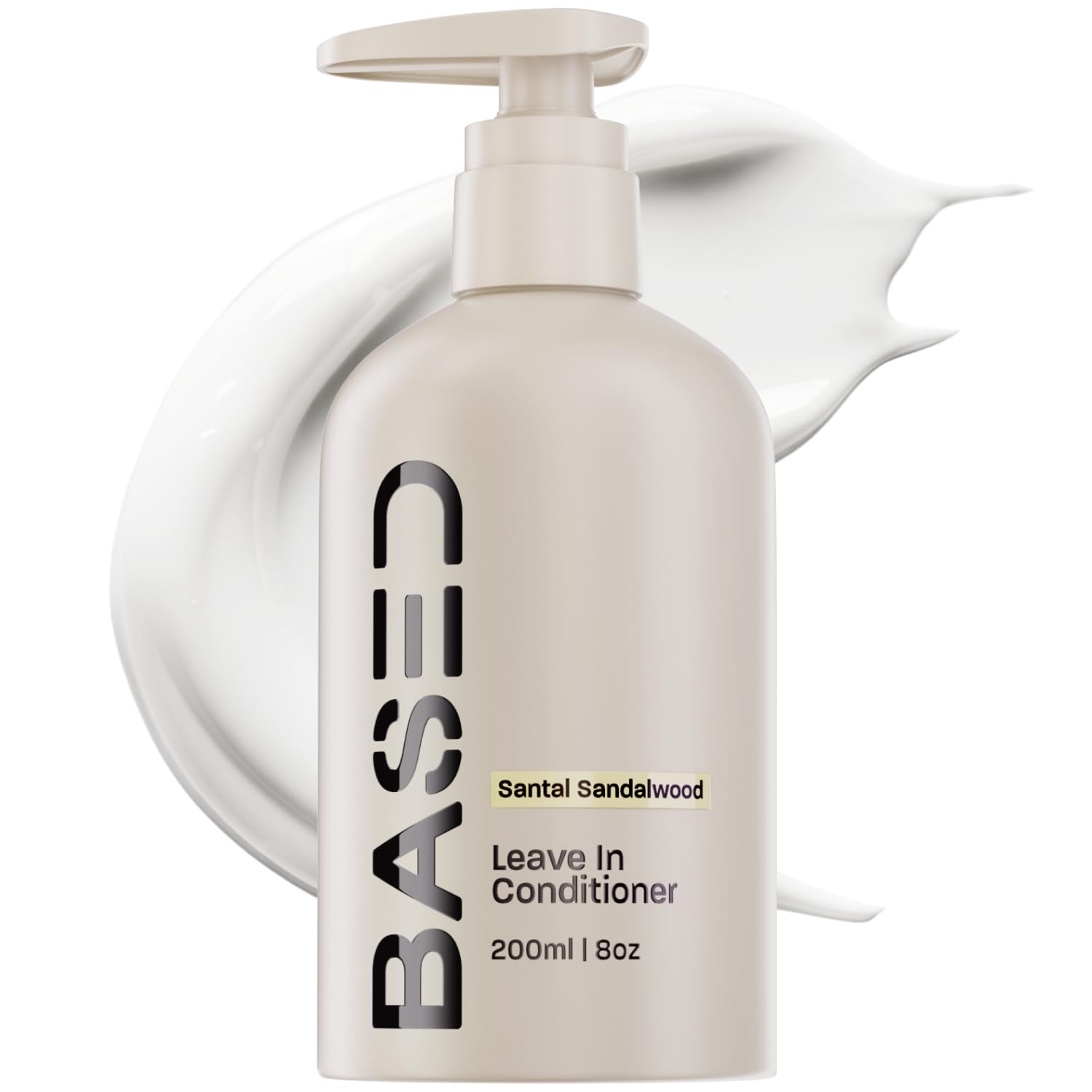 BASED Leave-In Conditioner, Instant Frizz Control, Hydrates & Nourishes Hair, Premium Leave-In Conditioner for Men, Healthy Frizz-Free Hair in Minutes (6.8 Fl Oz Pack of 1)