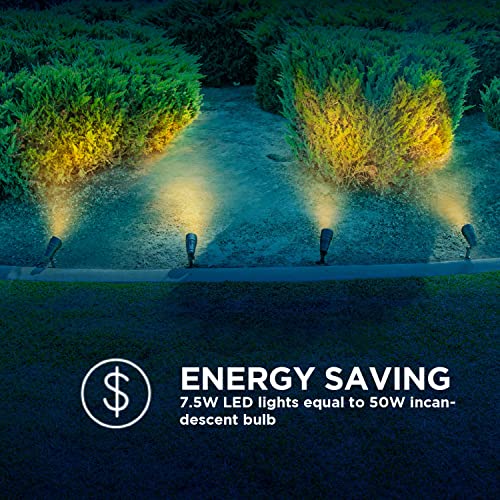 Home Zone Security Led Spot Light - Low Voltage Outdoor Weatherproof Landscape Led Spotlights With Quick Wire Connector, 4-Pack #TOP5