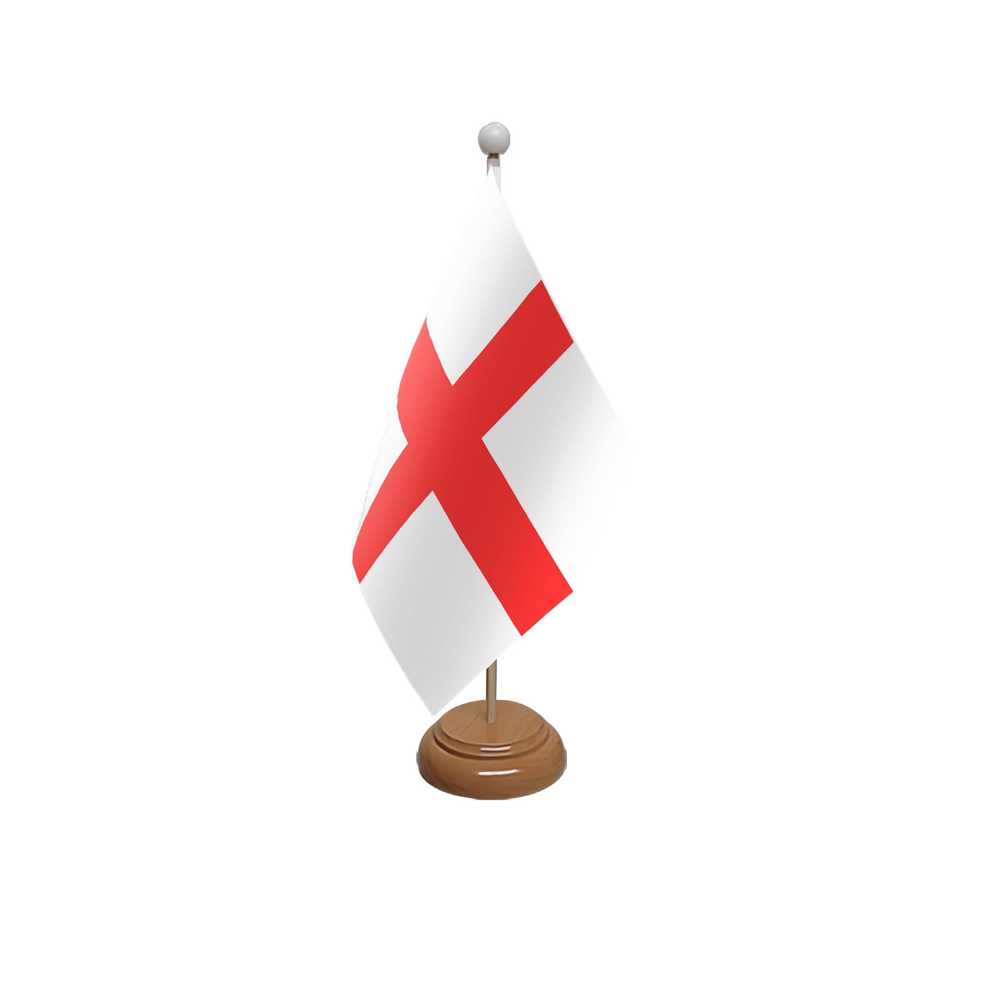 Flagtex St George (England) Wooden Table Flag With Wooden Base