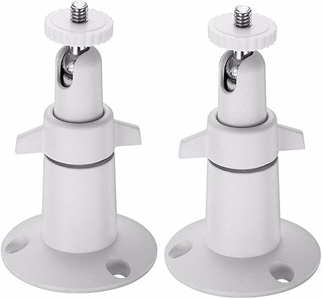 2 Pack Security Camera Wall Mount Bracket,Adjustable Indoor/Outdoor Mount for Arlo Pro Arlo Pro 2 Arlo Ultra and Other Compatible Models(White)