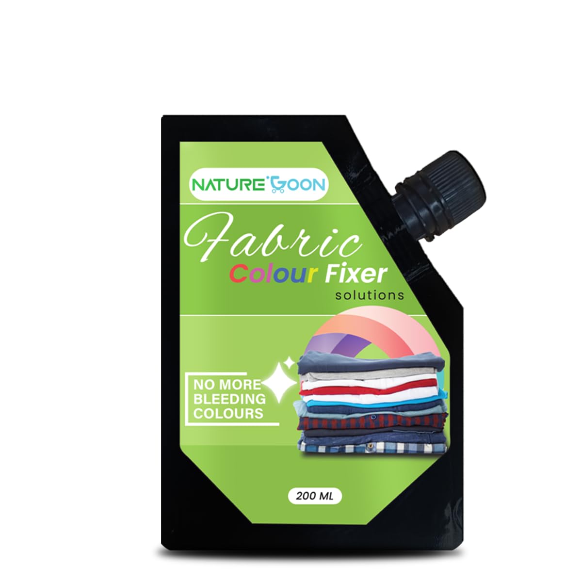Naturegoon Fabric Colour Fixer Liquid for Clothes (200 ml) Cloth Care Solution Dye Fixative
