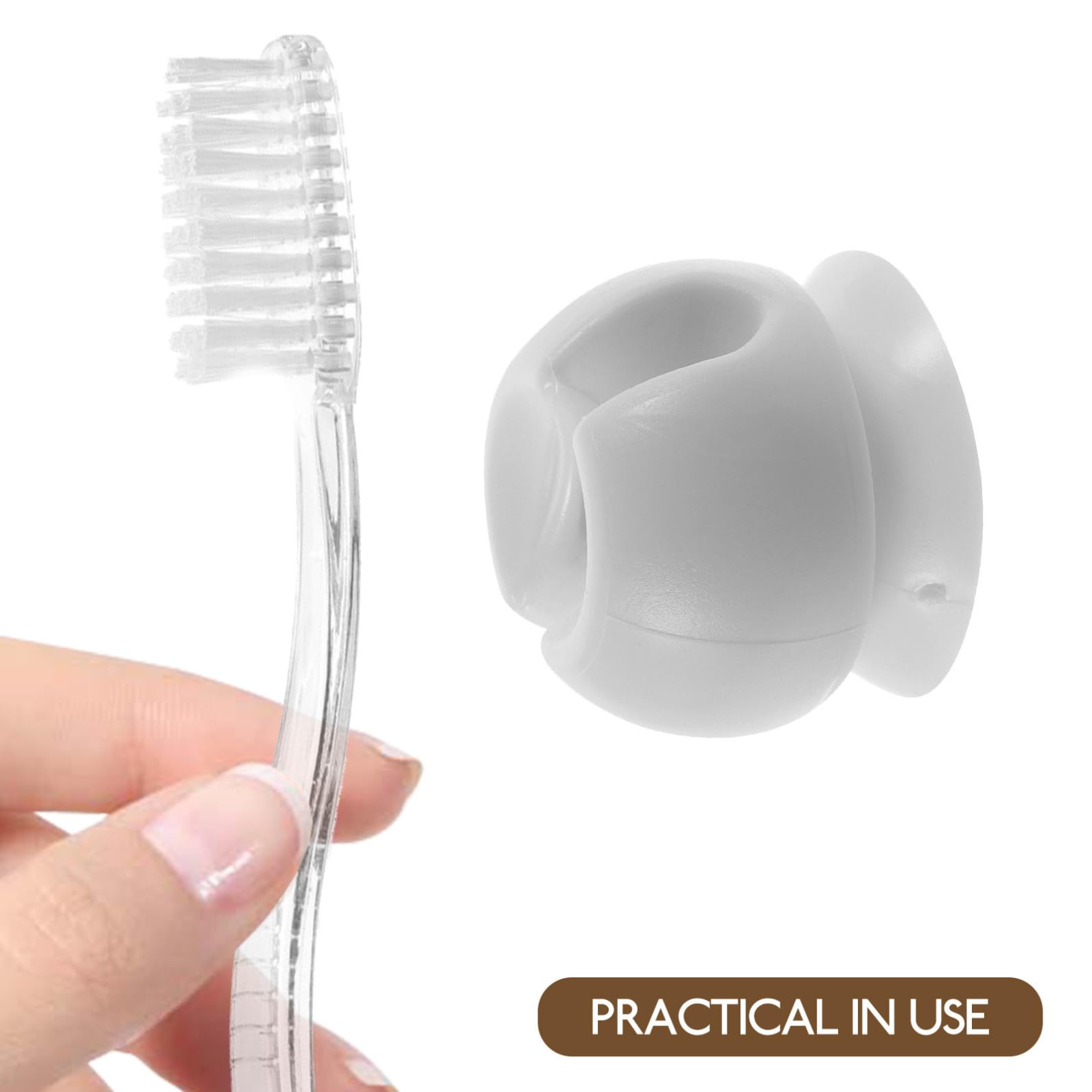PRETYZOOM 5 Set Porta Spazzolino Da Denti A Parete Porta Spazzolino Da Denti Supporto Per Bagno Multifunzionale 4 Pezzi * 5