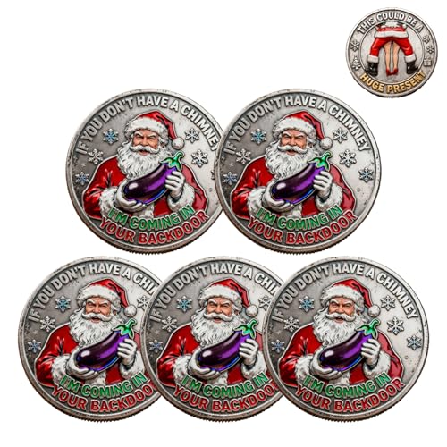 Naughty Santa’ Challenge Coin: A Raunchy Twist on Christmas Cheer,