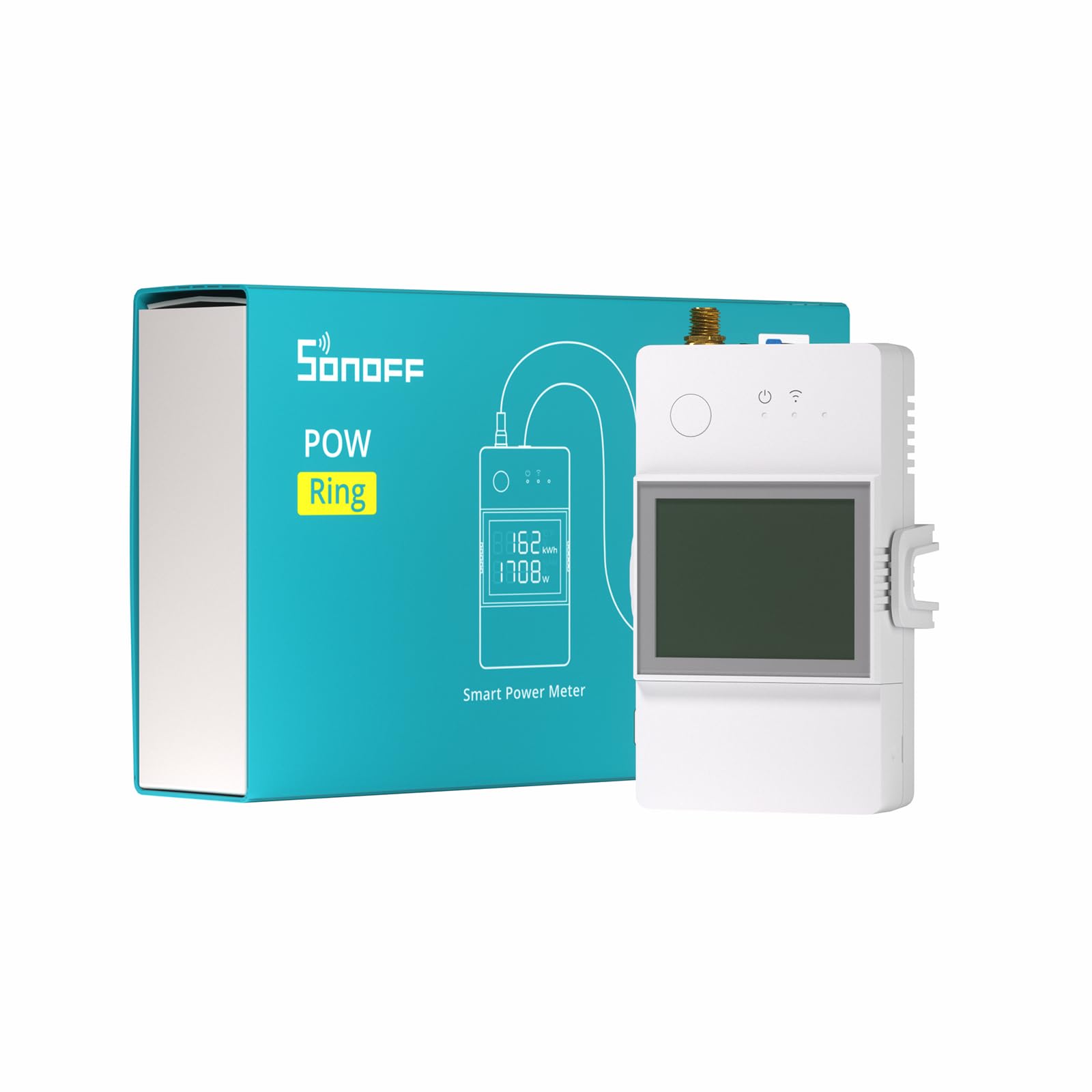 SONOFF Misuratore di Consumo Energetico WiFi POWCT Bianco