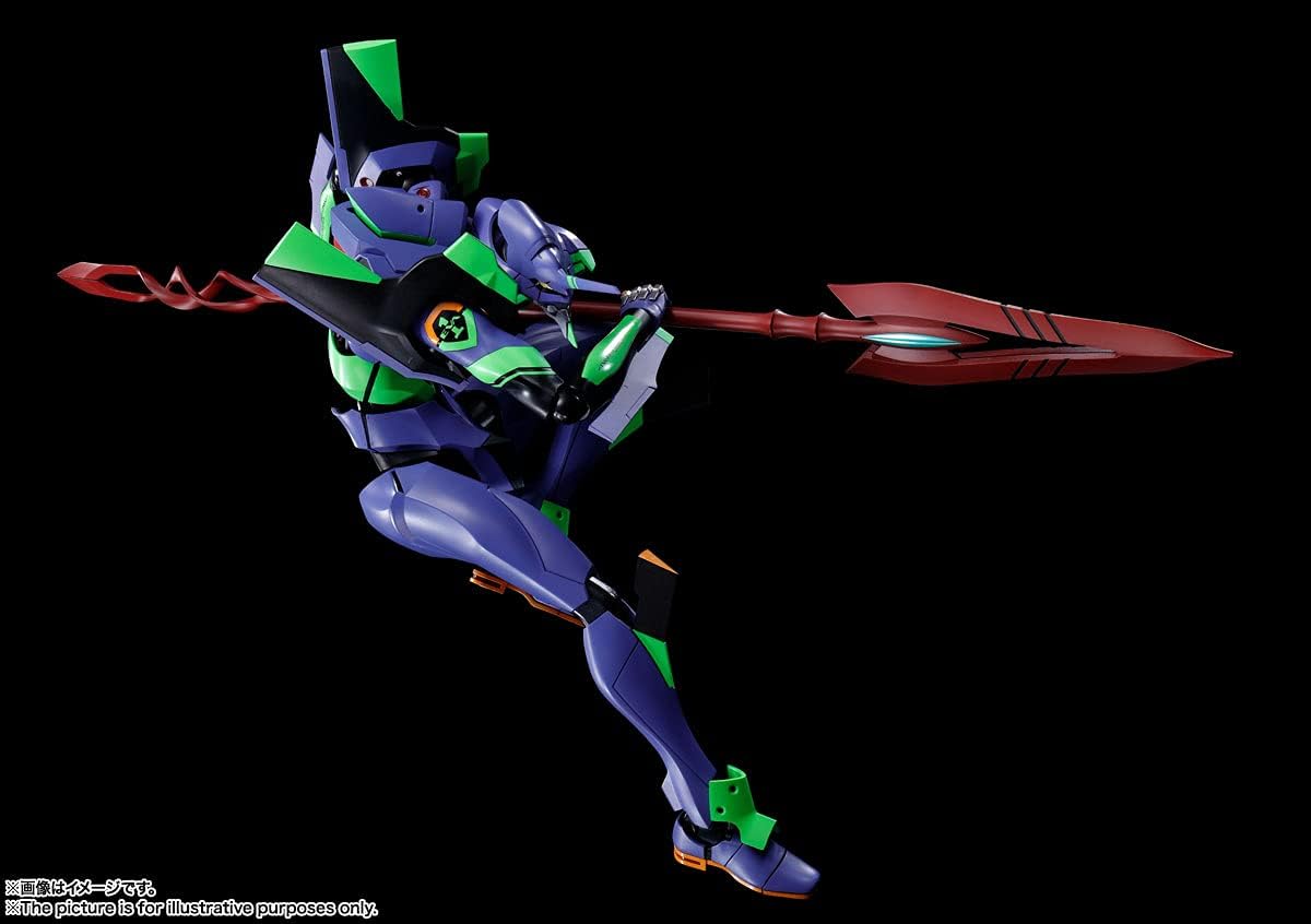 TAMASHII NATIONS - Evangelion: 3.0+1.0 Thrice Upon a Time - Multipurpose Humanoid Decisive Weapon Evangelion Test Type-01 + Spear of Cassius (Renewal Color Edition), Bandai Spirits Dynaction