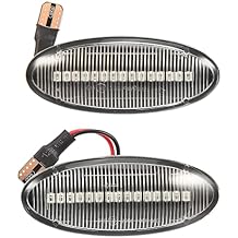 X AUTOHAUX 1 Pair Turn Signal Light for Nissan Cube 2009-2014 Side Marker Lights 26160-8990A Car Markers Accessories Clear Lens