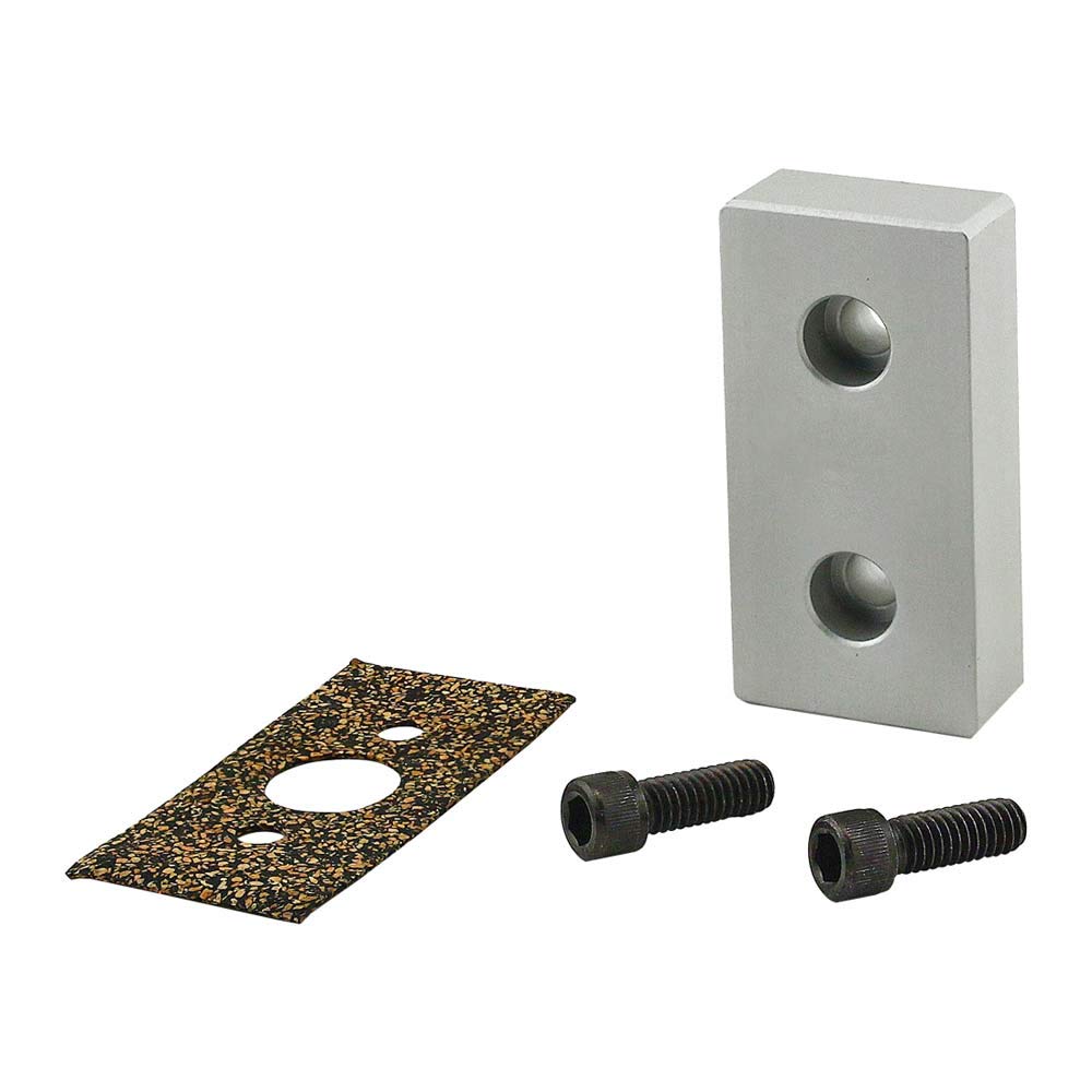 2340, 15 Series, 2 Hole Aluminum Pressure Manifold Stopper Plate