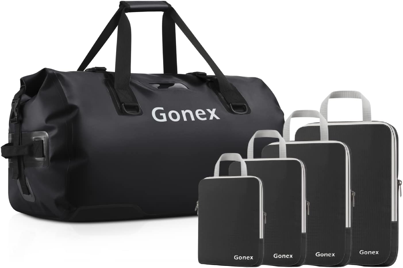 Gonex 60L Extral Large Waterproof Duffle with 4 Pack
