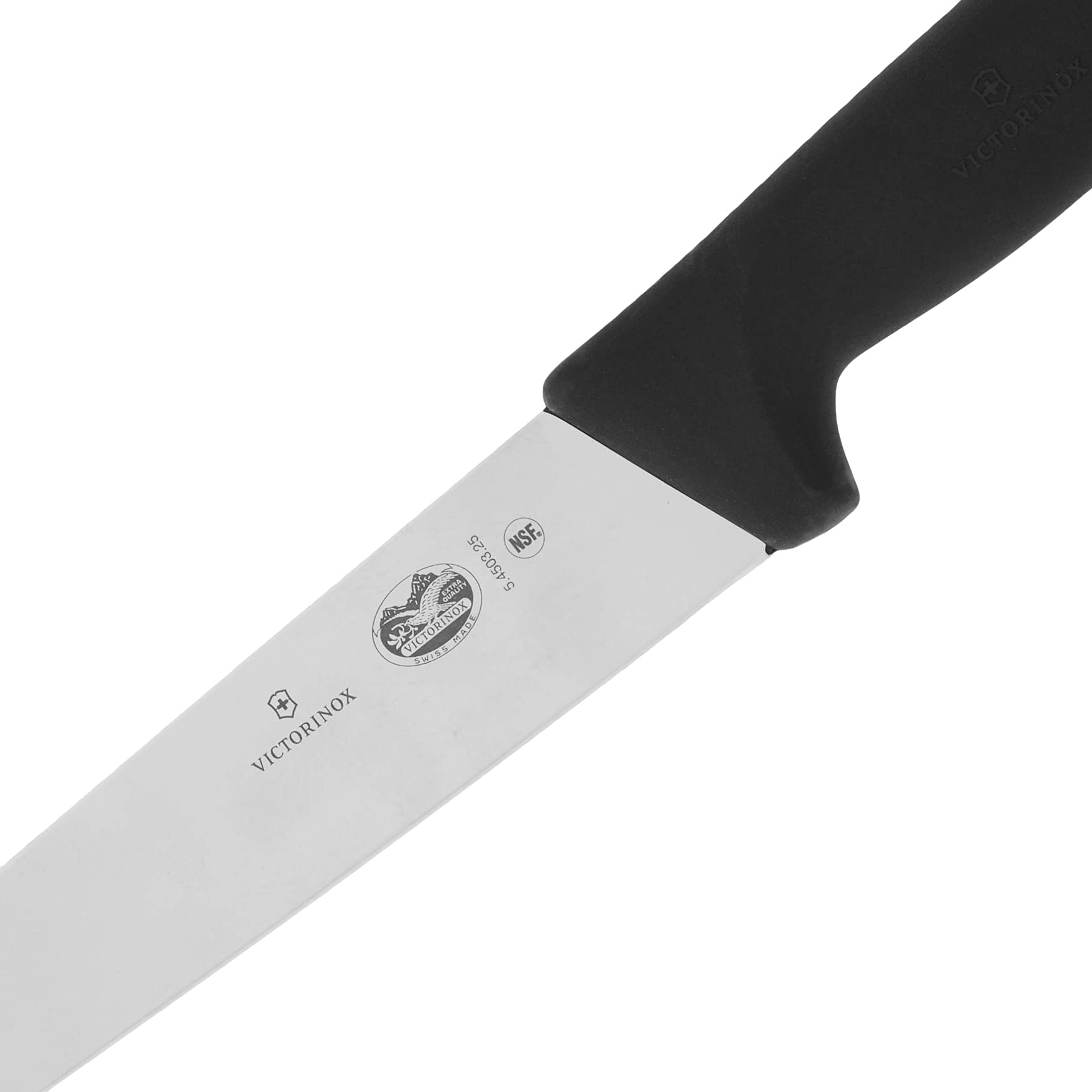 Victorinox Blade1 Fibrox Pro Black Carving-Straight 10" Semi-Flexible Pointed Blade 1" width at handle, 10 inch, Multi (47540) — Amazon image 2
