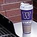 Rico Industries NCAA Washington Huskies 24oz Personalized Tumbler W/Hinged Lid - Team Colored Travel Tumbler - Keeps Drinks Cold or Hot