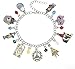 XLTFZY Bracciali Bangle Novità Cartoon Gravity Falls Bill Cipher Zodiaco Smalto Metallo Charm Bracciali con Journal 3 Dipper Pini Perle Di Cristallo Bracciali